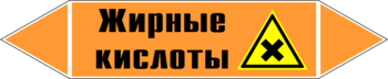 Маркировка трубопровода "жирные кислоты" (k16, пленка, 358х74 мм)" - Маркировка трубопроводов - Маркировки трубопроводов "КИСЛОТА" - . Магазин Znakstend.ru